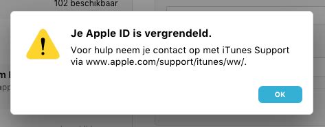 mijn apple id is vergrendeld